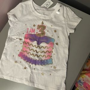 The children’s place 3rd birthday shirt BRAND NEW